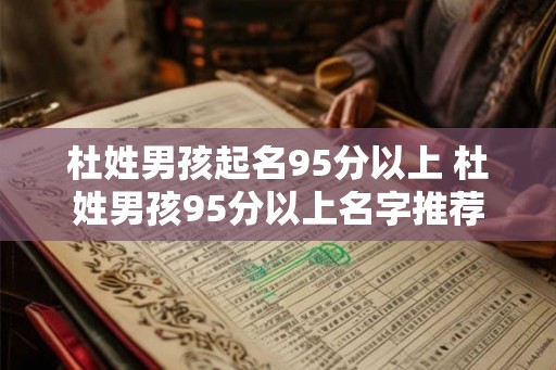 杜姓男孩起名95分以上 杜姓男孩95分以上名字推荐