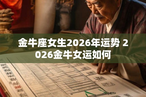 金牛座女生2026年运势 2026金牛女运如何