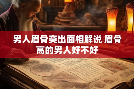 男人眉骨突出面相解说 眉骨高的男人好不好