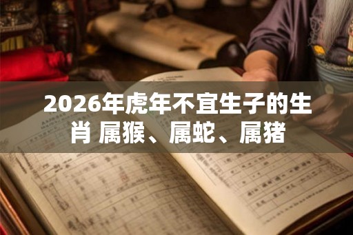 2026年虎年不宜生子的生肖 属猴、属蛇、属猪