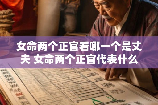 女命两个正官看哪一个是丈夫 女命两个正官代表什么