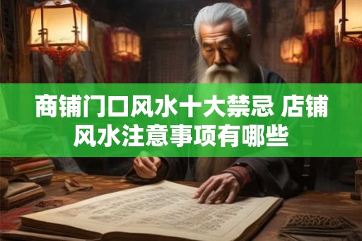 商铺门口风水十大禁忌 店铺风水注意事项有哪些
