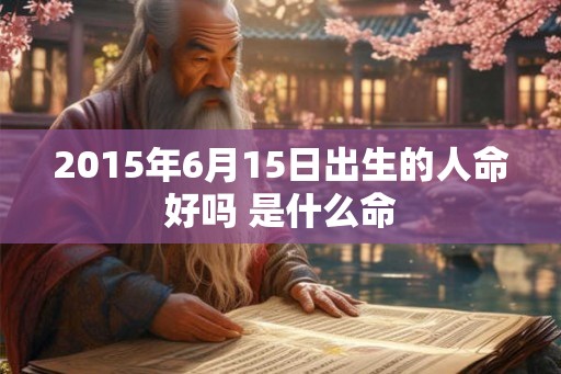 2015年6月15日出生的人命好吗 是什么命