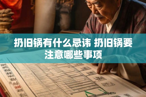 扔旧锅有什么忌讳 扔旧锅要注意哪些事项 扔旧锅有什么忌讳 扔旧锅要注意哪些事项