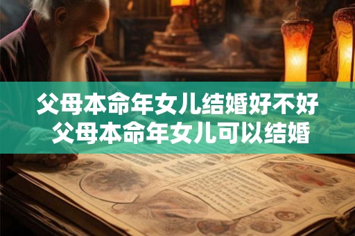 父母本命年女儿结婚好不好 父母本命年女儿可以结婚吗