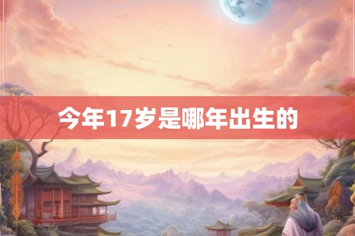 今年17岁是哪年出生的
