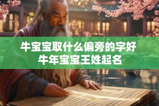 牛宝宝取什么偏旁的字好 牛年宝宝王姓起名