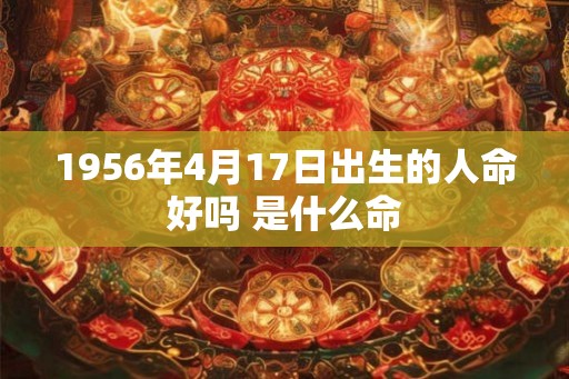1956年4月17日出生的人命好吗 是什么命