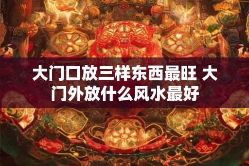 大门口放三样东西最旺 大门外放什么风水最好