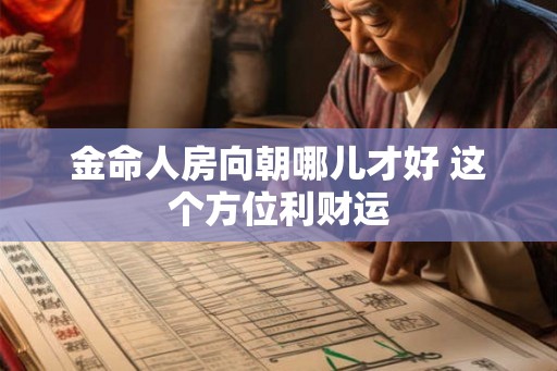 金命人房向朝哪儿才好 这个方位利财运