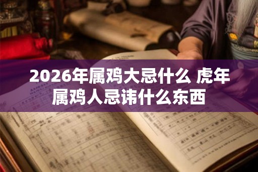 2026年属鸡大忌什么 虎年属鸡人忌讳什么东西