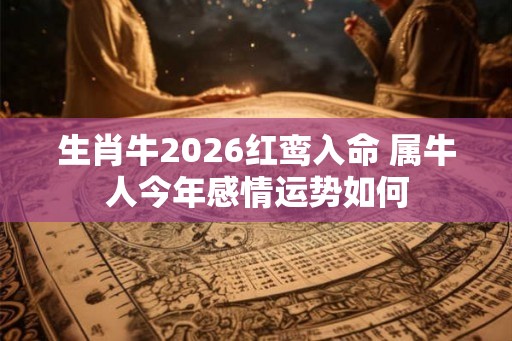 生肖牛2026红鸾入命 属牛人今年感情运势如何