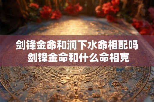 剑锋金命和涧下水命相配吗 剑锋金命和什么命相克 剑锋金命和涧下水命相配吗 剑锋金命和什么命相克
