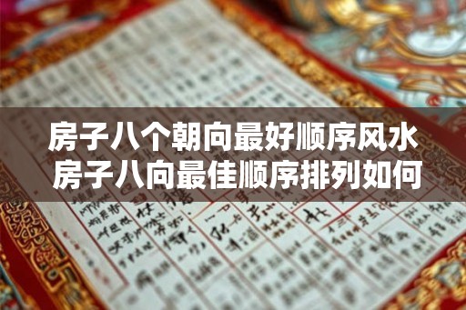 房子八个朝向最好顺序风水 房子八向最佳顺序排列如何