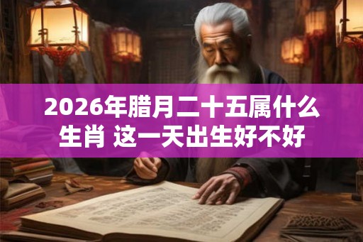 2026年腊月二十五属什么生肖 这一天出生好不好 2026年腊月二十五属什么生肖 这一天出生好不好