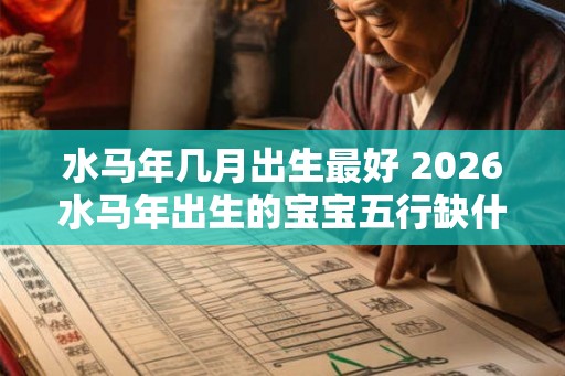 水马年几月出生最好 2026水马年出生的宝宝五行缺什么