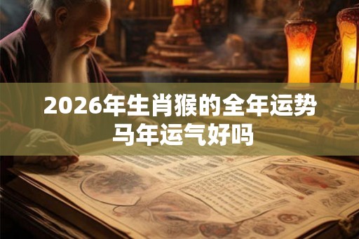 2026年生肖猴的全年运势 马年运气好吗 2026年生肖猴的全年运势 马年运气好吗