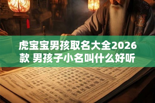 虎宝宝男孩取名大全2026款 男孩子小名叫什么好听