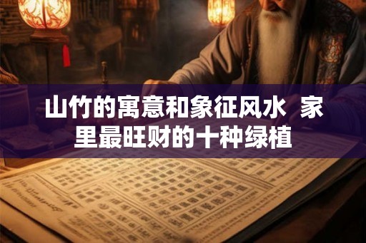山竹的寓意和象征风水  家里最旺财的十种绿植