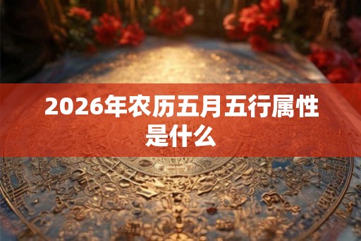 2026年农历五月五行属性是什么