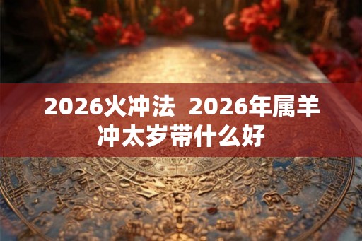 2026火冲法  2026年属羊冲太岁带什么好