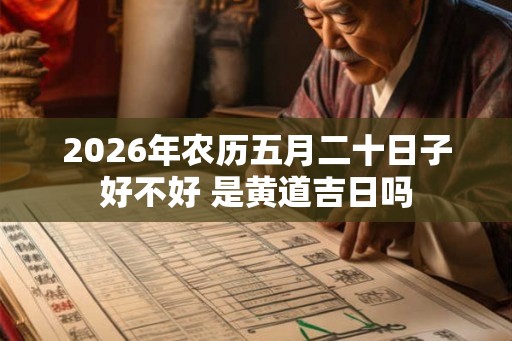 2026年农历五月二十日子好不好 是黄道吉日吗