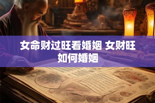 女命财过旺看婚姻 女财旺如何婚姻