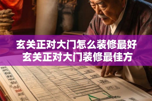 玄关正对大门怎么装修最好 玄关正对大门装修最佳方案