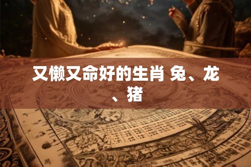 又懒又命好的生肖 兔、龙、猪