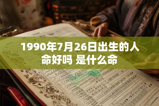 1990年7月26日出生的人命好吗 是什么命