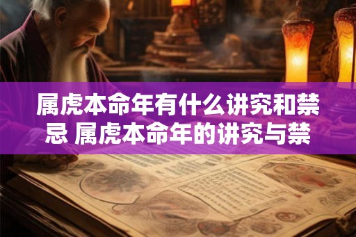 属虎本命年有什么讲究和禁忌 属虎本命年的讲究与禁忌