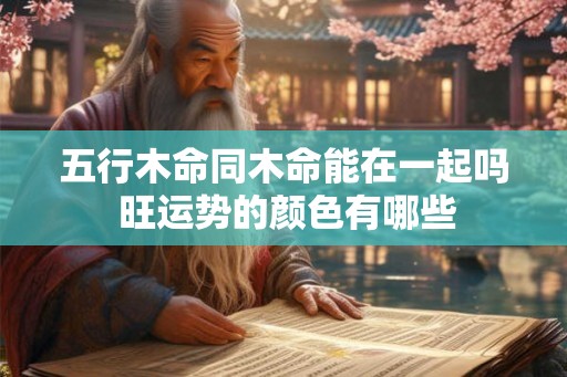 五行木命同木命能在一起吗 旺运势的颜色有哪些