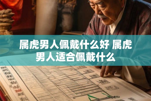 属虎男人佩戴什么好 属虎男人适合佩戴什么