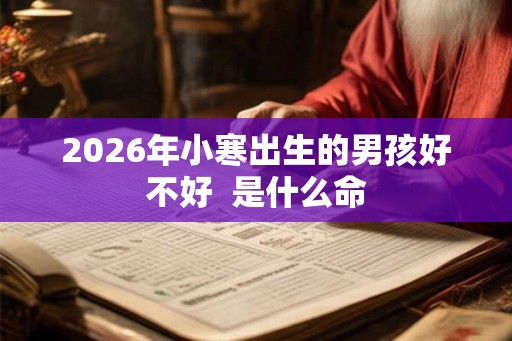 2026年小寒出生的男孩好不好  是什么命