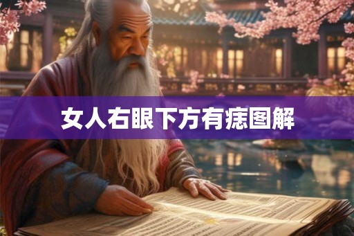 女人右眼下方有痣图解