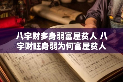 八字财多身弱富屋贫人 八字财旺身弱为何富屋贫人