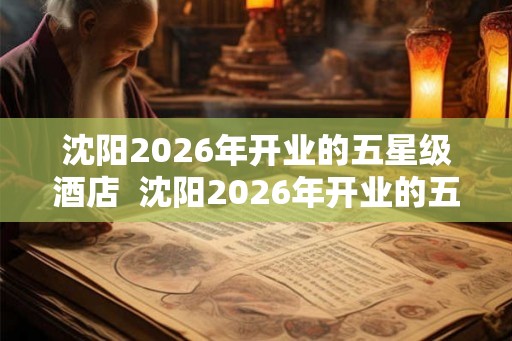 沈阳2026年开业的五星级酒店  沈阳2026年开业的五星级酒店