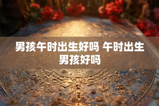 男孩午时出生好吗 午时出生男孩好吗