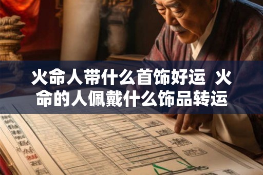 火命人带什么首饰好运  火命的人佩戴什么饰品转运