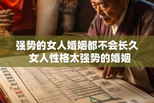 强势的女人婚姻都不会长久  女人性格太强势的婚姻