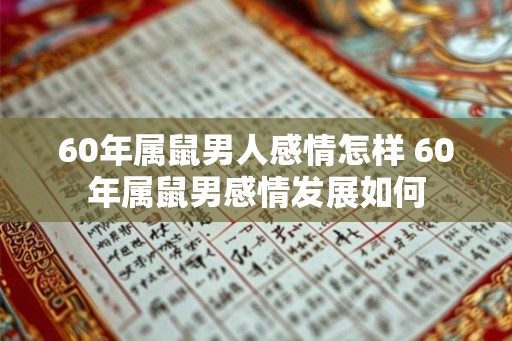 60年属鼠男人感情怎样 60年属鼠男感情发展如何