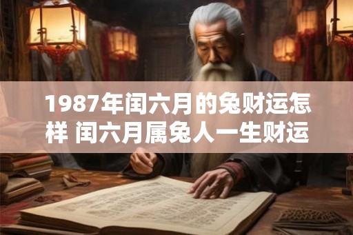 1987年闰六月的兔财运怎样 闰六月属兔人一生财运状况