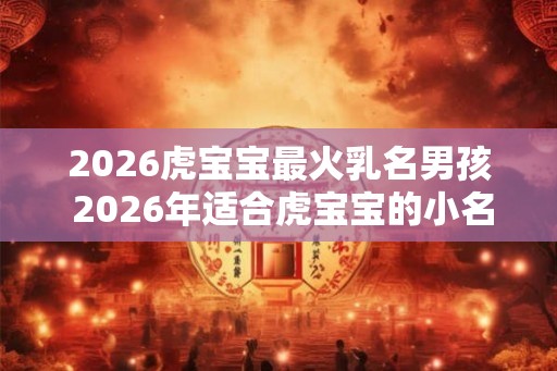 2026虎宝宝最火乳名男孩 2026年适合虎宝宝的小名大全