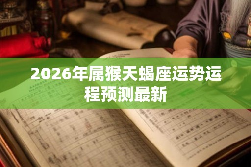 2026年属猴天蝎座运势运程预测最新