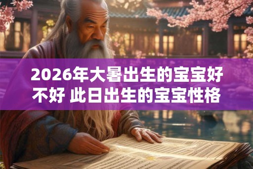 2026年大暑出生的宝宝好不好 此日出生的宝宝性格
