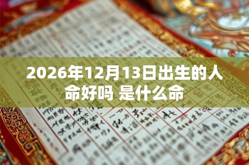 2026年12月13日出生的人命好吗 是什么命