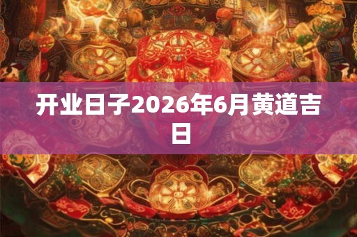 开业日子2026年6月黄道吉日 开业日子2026年6月黄道吉日