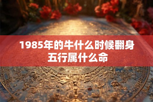 1985年的牛什么时候翻身 五行属什么命