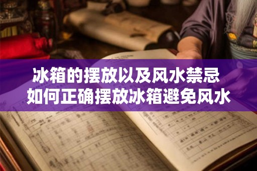 冰箱的摆放以及风水禁忌 如何正确摆放冰箱避免风水禁忌