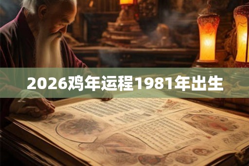 2026鸡年运程1981年出生